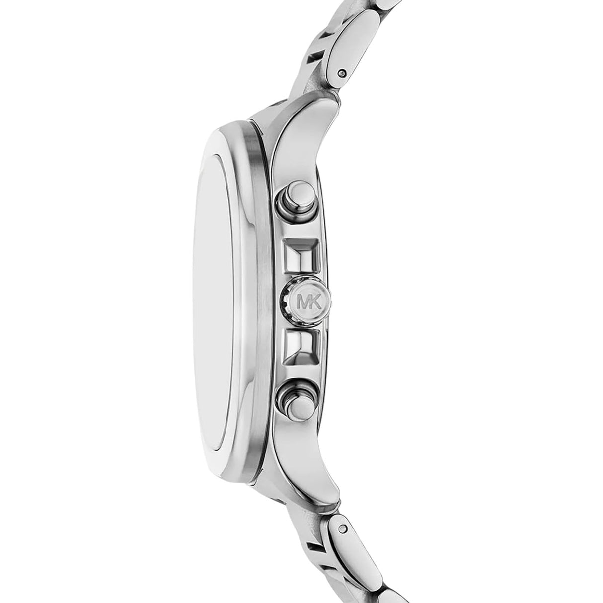 Michael Kors Reloj Sage para Hombre, Movimiento cronógrafo de Cuarzo de 44 mm con Correa de Acero Inoxidable, 44 mm, Conjunto Tono Plata