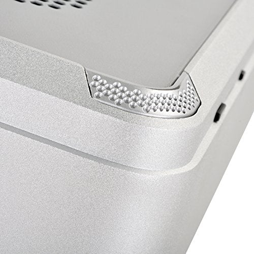 SilverStone SST-FTZ01S - Carcasa de Ordenador Fortress Mini-ITX para Juegos de Alto Rendimiento, Plata