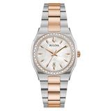 Bulova Reloj Analógico para Mujer'S de Cuarzo con Correa en Acero Inoxidable 98R283