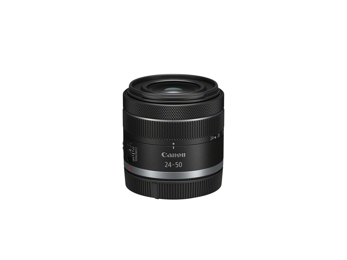 Canon Objetivo RF 24-50MM F4.5-6.3 IS STM - Lente Zoom Gran Angular, Ideal en Viajes, Retrato y Vídeo, Ligero, Motor STM silencioso, Estabilizador óptico 4.5 pasos, Compatible con sistema EOS R, Negro