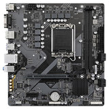 GIGABYTE B760M E Placa Base - Compatible con procesadores Intel Core 14ª generación, VRM de 6+1+1 Fases, hasta 7200 MHz DDR5 (OC), 2xPCIe 4.0 M.2, LAN 1 GbE, USB 3.2 Gen 1