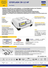 GYS, Cargador De Baterías Gysflash 30.12 Hf