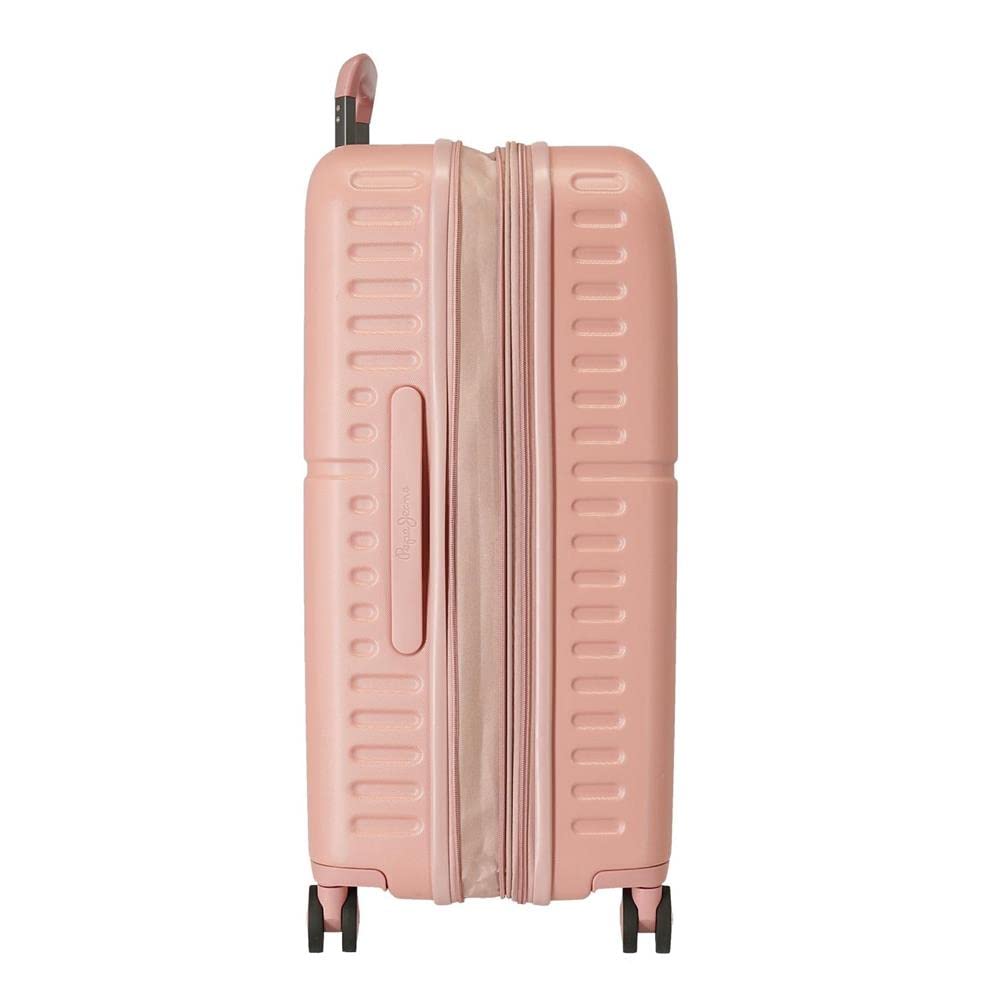 Pepe Jeans Carina Maleta mediana Rosa 48x70x28 cms Rígida ABS Cierre TSA integrado 79L 3,22 kgs 4 Ruedas dobles
