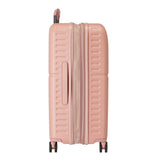 Pepe Jeans Carina Maleta mediana Rosa 48x70x28 cms Rígida ABS Cierre TSA integrado 79L 3,22 kgs 4 Ruedas dobles