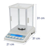 Steinberg Systems – sbs-lw- 300 A – Báscula de precisión – 300 g/0,001 g – LCD – Plato de PeSATA de acero inoxidable