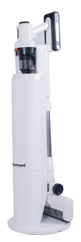 Techwood Aspiradora Escoba con estación de Carga y Limpieza TAB-7350, 2.5 Liters, White