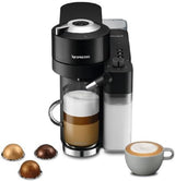 Nespresso De'Longhi Vertuo Lattissima ENV300.B, Máquina de Café Automática con Espumador de Leche Automático, Cafetera de Cápsulas Individual, 5 Tamaños de Taza, 1500W, Negro Mate y Brillante