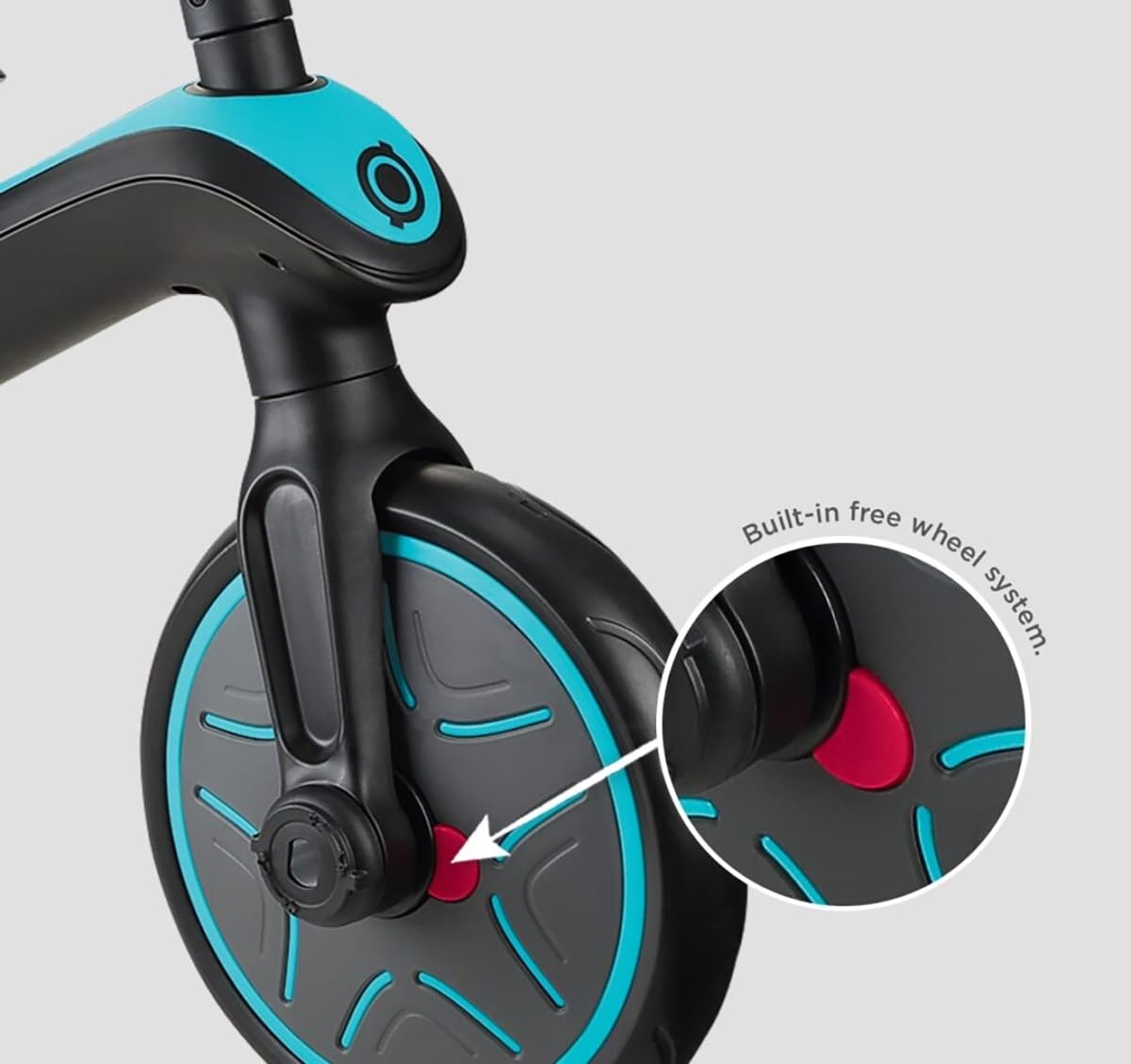 Globber - Explorer Trike 4 in 1 - Triciclo y Bicicleta de Equilibrio Todo en uno para niños pequeños de 10m + a 5 años +, Verde Azulado