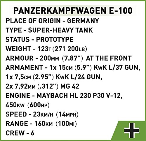 COBI Panzerkampfwagen E - 100