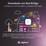 Philips Hue - Kit Perifo Iluminación en carril Luz Blanca y de Colores - Set base de pared (negro) de 200cm con 2 focos y tubo de luz Gradient - Anclajes incluidos