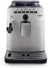 Gaggia HD8749/11 Naviglio Deluxe - Cafetera Automática, para Espresso y Cappuccino, Café en Grano, 1,5 L, 100% Made in Italy 15 Bar, 1850 W, 230V, Plata, 100% Made in Italy