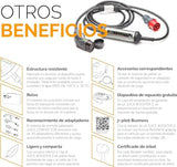 Juice Booster 2 Basic Set IT, Mobile Wallbox 22kW Sin Instalación, Cargador Coche Electrico con Cable Tipo 2, Ligero e Impermeable IP67, Incluye Adaptador CEE32 Rojo de Fases + Tipo L (IT)