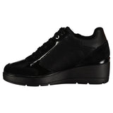 Geox D Ilde C, Zapatillas Mujer, Schwarz, 39 EU