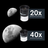Celestron 21035 ADS Travel Scope 70 Kit de telescopio Refractor con Mochila, Negro (Exclusivo de Amazon Que Incluye un Ocular Adicional de 4 mm y 3 Lentes Barlow)