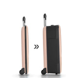 Rollink Vega II Maleta de Viaje con Ruedas, el Original con innovadora tecnología Plegable (Pendiente de Patentes), Rose Smoke, Cabin S - 55x40x23cm, Casual