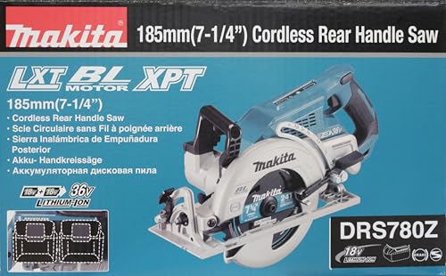 Makita DRS780Z 18Vx2 (36V) LXT Sierra de mango trasero de 7 1/4 pulgadas (solo taburete)(sin batería, sin cargador)