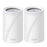 TP‑Link Deco BE65 Pro(2-Pack) – Sistema Wi‑Fi 7 Mesh Tribanda BE11000 (11 Gbps), Backhaul híbrido, Multi‑Link Operation, Puertos LAN 2×5 Gbps + 1×2,5 Gbps, HomeShield