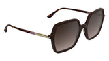 Lacoste Women's Sunglasses L6079S - Burgundy with Gradient Brown Lens