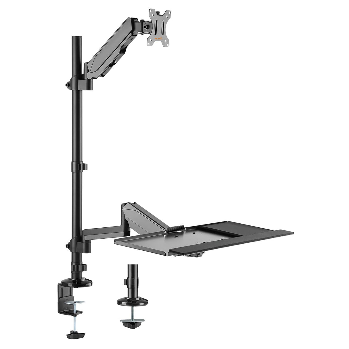 my wall Soporte para Teclado y Monitor – HL63L para reequipar el Escritorio con Altura Ajustable, Giro Lateral, inclinable, Vertical y Horizontal