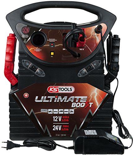 KS Tools 550.1825 Batería de arranque de 12 V + 24 V - arrancador portátil de 2340 A