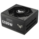 ASUS TUF Gaming 1200W Gold - Fuente de Alimentación (Compatible con ATX 3.1, Certificado 80+ Gold, Componentes de Grado Militar, Doble Rodamiento, Ventilador Axial-Tech, Revestimiento de PCB)