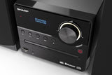 Sharp XL-B517D(BK) Microcadena Sound System Estereo con Radio Dab, Dab+, FM, Bluetooth, CD-MP3, reproducción USB, Altavoces de Madera y 45W Color Negro