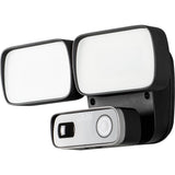 Konstsmide Cámara de Reflector/cámara de Seguridad de Gran Angular 1080HD con 2 reflectores Integrados de 12 W, conversación bidireccional y Alarma de Sirena/aplicación Gratuita