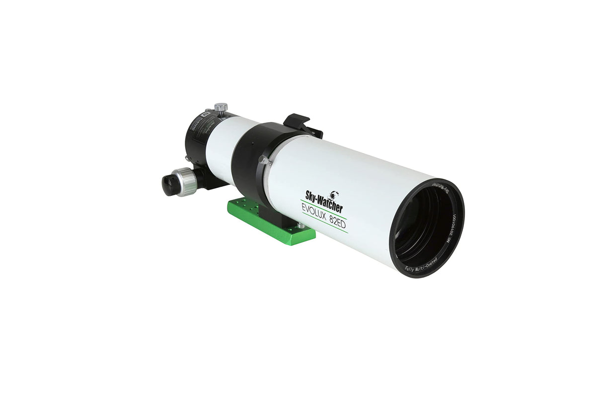 Sky-Watcher Evolux 82ED - Telescopio Refractor Apo Doublet Apo - Tubo óptico Compacto y obtenido para astrofotografía asequible, Color Blanco (S11310)