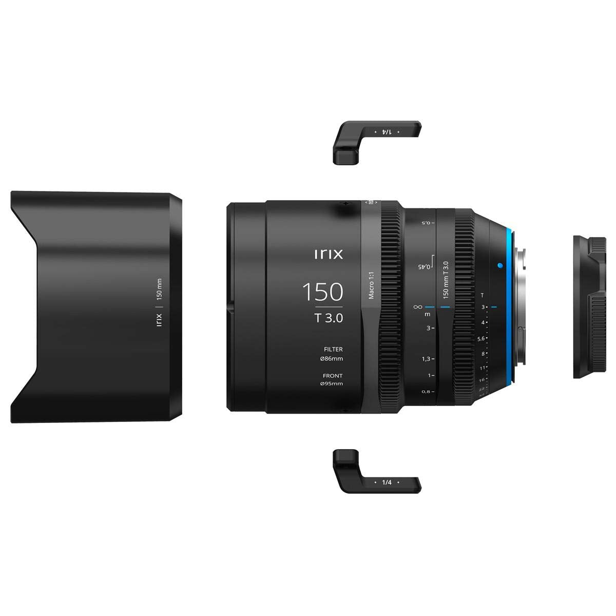 Irix Cine 150mm T3.0 Macro 1:1 Lente de vídeo 150mm para Panasonic Olympus MFT || 11 láminas de Enfoque min 0,35 m rotación 270° || Lente de vídeo para Panasonic Olympus MFT