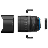 Irix Cine 150mm T3.0 Macro 1:1 Lente de vídeo 150mm para Panasonic Olympus MFT || 11 láminas de Enfoque min 0,35 m rotación 270° || Lente de vídeo para Panasonic Olympus MFT