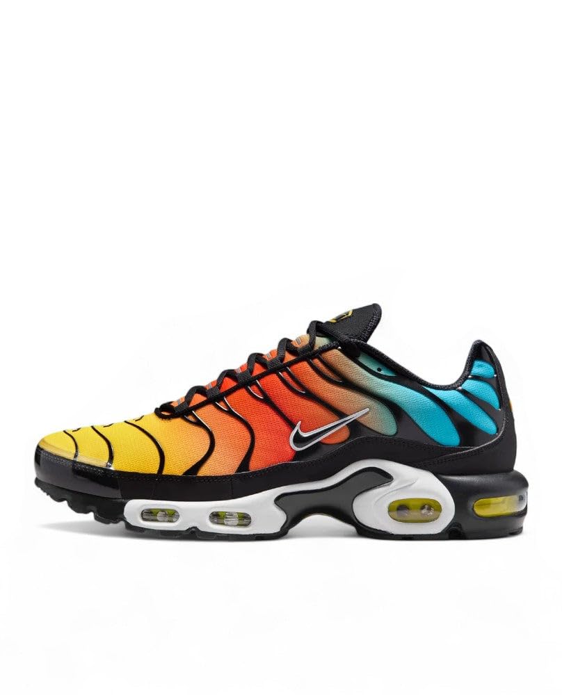 NIKE Air MAX Plus, Sneaker Hombre, Baltic Blue Safety Orange, 42.5 EU