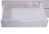 Inter Link Cama Infantil Madera Maciza Orgánica Pintada Natural 90x200 cm, Blanco