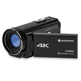 Agfa Photo Realimove CC4000W - Videocámara 4K Resistente al Agua con Pantalla táctil de 3", Zoom Digital de 18x, vídeo 2,7K, Foto 24 MP, LED, batería de Litio - Negro