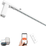 ACRIMO Riel de Cortina Motorizado, Kit de Riel Inteligente con Motor WiFi y Control Remoto, Compatible con Google Home, Alexa, y la App Móvil Tuya Smart, Largo hasta 6 Metros
