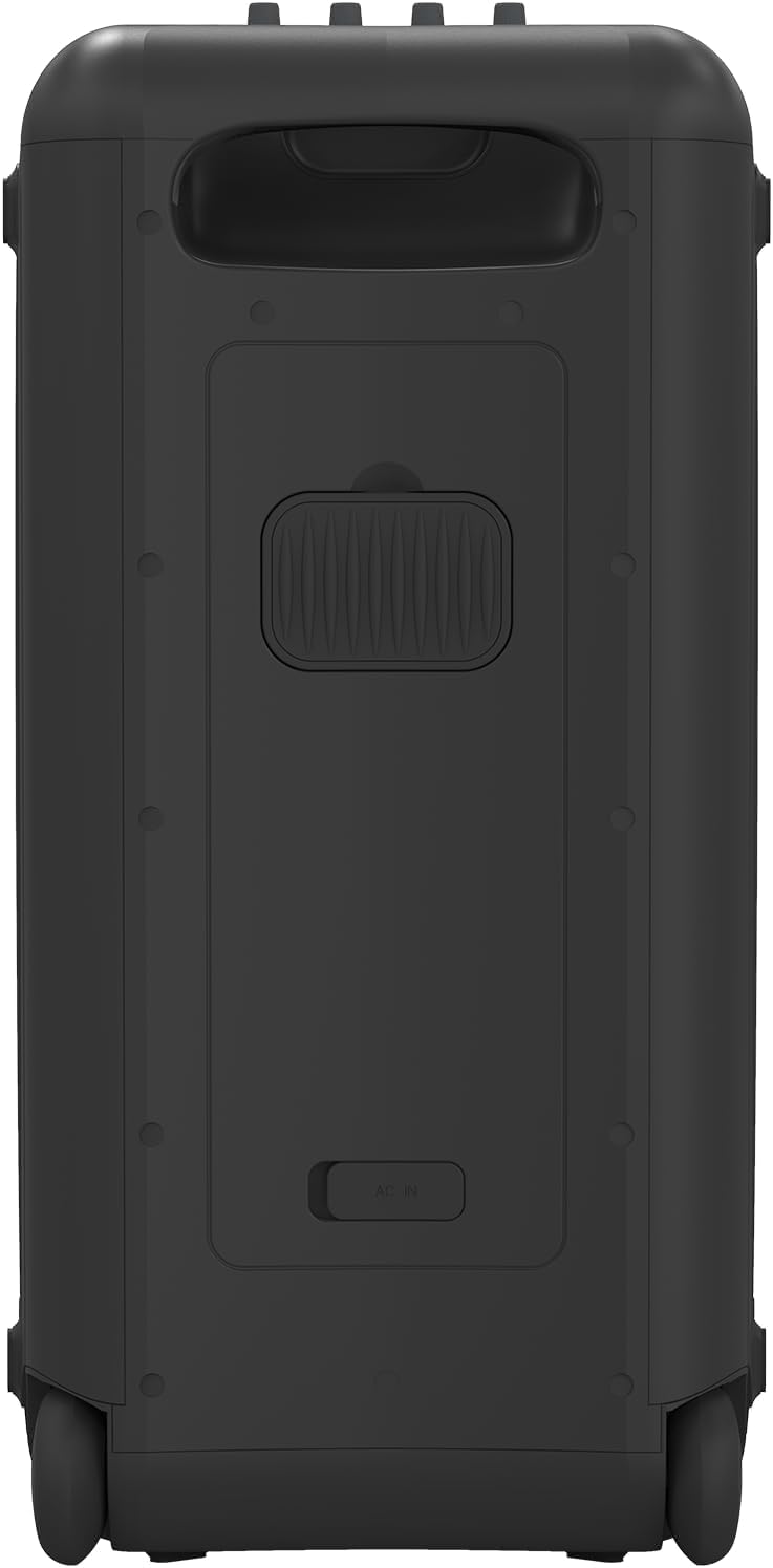 Klipsch Miami Music City Party Speaker - Six Light Show Settings, 18 Hour Battery Life, IPX4 Rated, Pole mountable, Trolley Wheels and Retractable Handle
