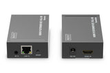 DIGITUS DS-55517 Extensor HDMI/Divisor HDMI - Full HD 1080p 60 Hz - 120 m por cable LAN/Ilimitado por Ethernet (apto para IP) - Set: Transmisor y Receptor - HDCP 1.3