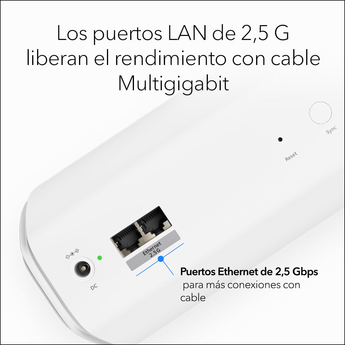 NETGEAR Orbi WiFi Mesh Satélite | (RBE770) WiFi 7 Mesh, Compatible con Orbi RBE772 y RBE773 | Aumenta la Cobertura hasta 180 m2, BE27000 802.11be (hasta 11 Gbps)