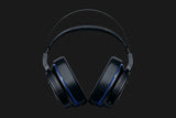 Razer Thresher para PlayStation Auriculares inalámbricos para juegos para PS4, PS5 y PC, 16 horas de duración de la batería, control en los auriculares, almohadillas de cuero artificial, negro-azul