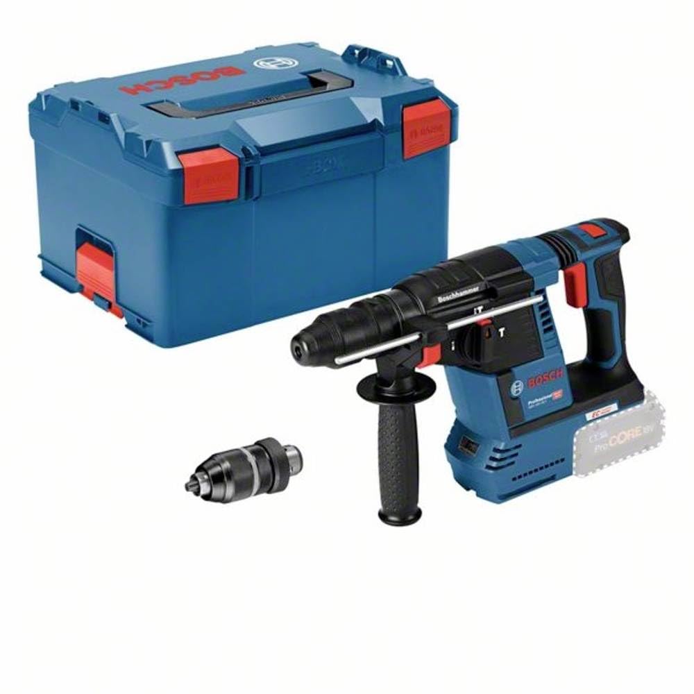 Bosch Professional 18V System GBH 18V-26 F - Martillo perforador a batería (Brushless, 2,6 J, Ø máx. 26 mm, SDS plus + cilíndrico, sin batería, en L-BOXX)