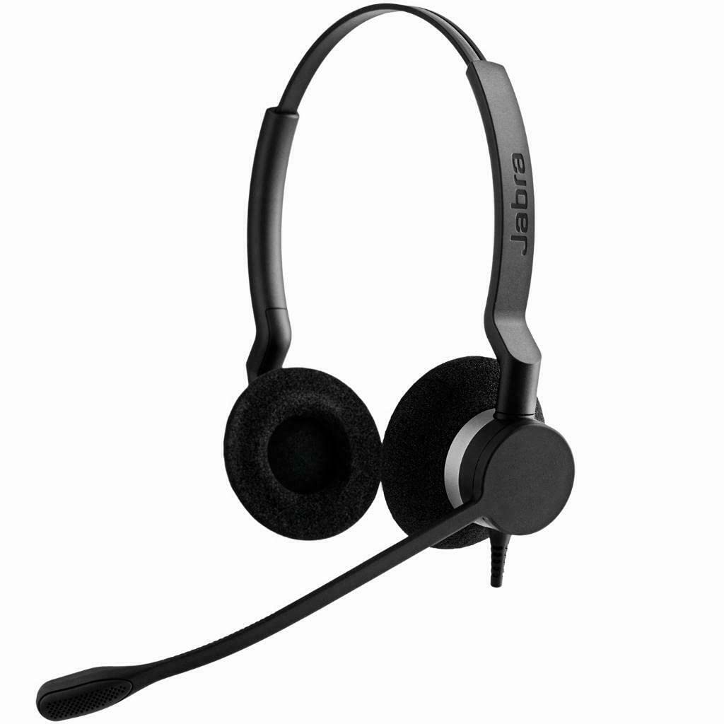 Jabra Biz 2300 - Auricular dúo con micrófono, con Cable y con cancelación de Ruido