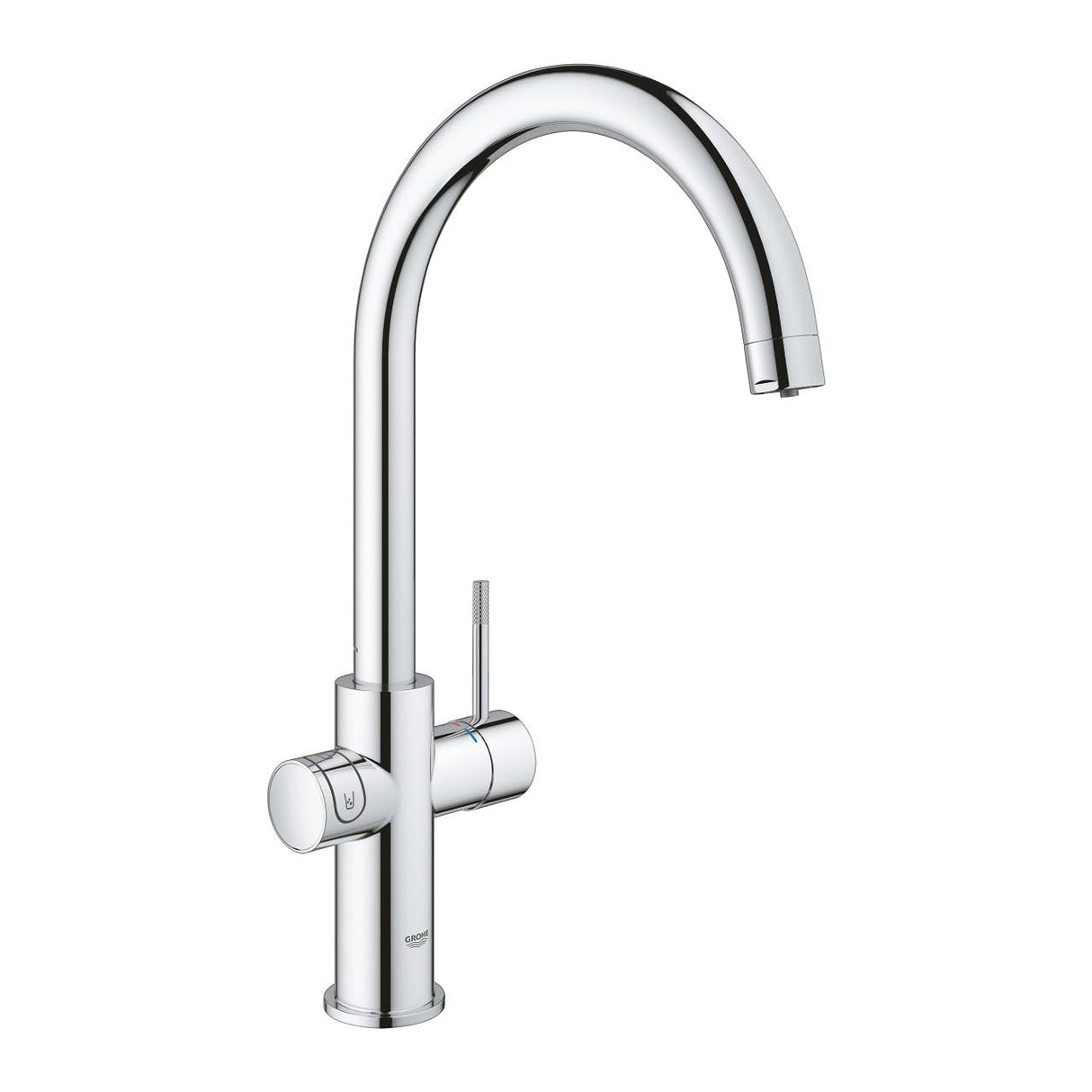 Grohe Blue Home Starter Kit - grifo de cocina con filtro de agua, caño en C (‎31455001)