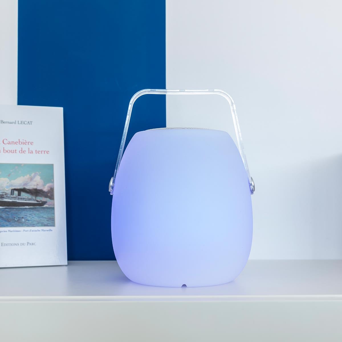 Lumisky Altavoz Bluetooth SO PLAY inalámbrico, con LED blanco/multicolor regulable, altura de 30 cm, con mando a distancia