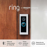 Ring videotimbre cableado Pro (anteriormente Video Doorbell Pro 2) | Timbre con cámara, vídeo 1536p HD, vídeo de cuerpo entero, detección de movimiento 3D y wifi | 30 días gratis de Ring Home
