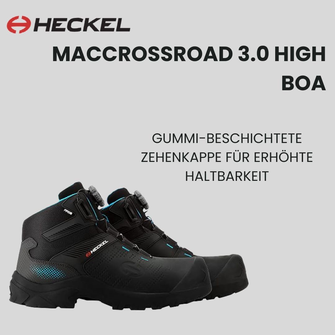 Heckel MACCROSSROAD 3.0 Botas de seguridad - Cierre BOA - Negro - Talla 45