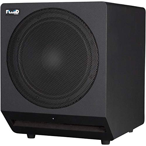 Fluid Audio F10S subwoofer de Estudio (subwoofer Activo para Estudios domésticos, woofer de 10 Pulgadas, 200 vatios, Filtro de Paso bajo Variable, diseño Compacto),Negro