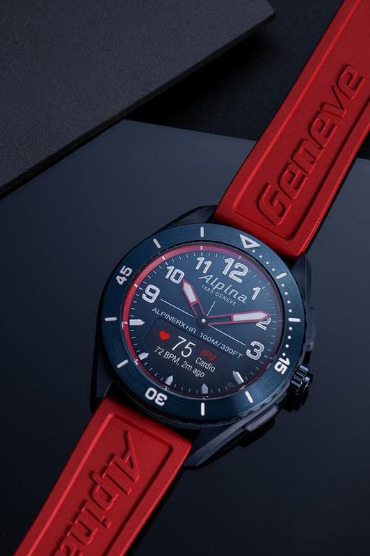 Alpina Reloj Análogico-Digital para Hombres de Cuarzo con Correa en Caucho AL-284LNRW5NAQ6