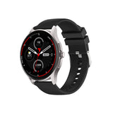 Knauermann Neo (2024) - Reloj de Salud Smartwatch - Función ECG + HRV - BT Bluetooth - Apnea del Sueño, Plata, Normal, Redondo