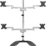 StarTech.com Soporte de Escritorio para 4 Monitores de hasta 32" VESA - Articulado - Acero y Aluminio - Base Multipantalla - (ARMQUADSS)