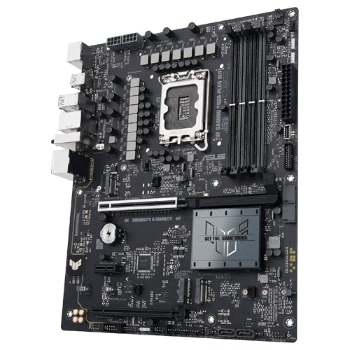 ASUS TUF Gaming B860-PLUS WiFi, Placa Base Intel ATX, 12+1+2+1 80A etapas de alimentación DrMOS, DDR5, PCIe 5.0, 3 Ranuras M.2, Wi-Fi 7, Realtek 2.5Gb Ethernet, DisplayPort, USB Tipo-C 20Gbps