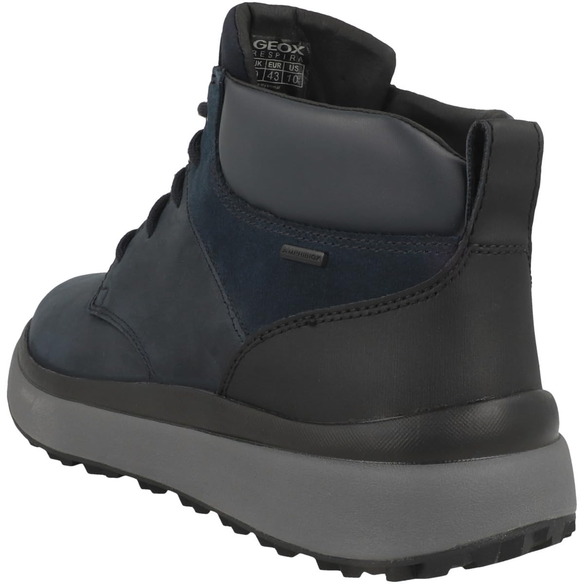 Geox U Granito + Grip B A, Bota de Tobillo Hombre, Navy, 43 EU
